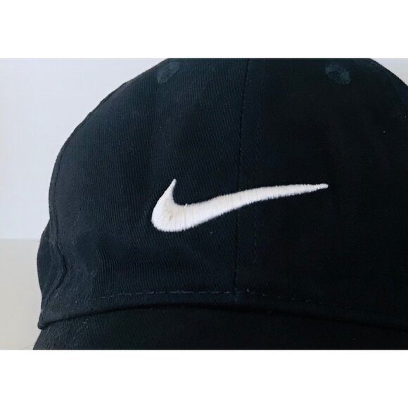 Child's Nike Just Do It Swoosh Logo Baseball Cap Kid's Hat Navy Blue 100% Cotton - Picture 7 of 7